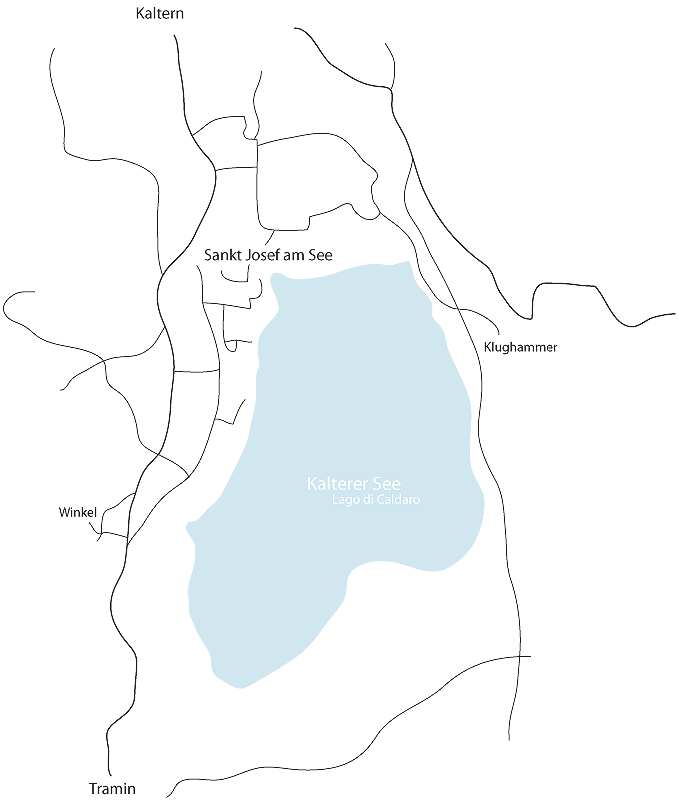 Karte vom Kalterer See